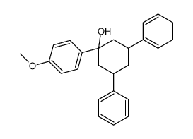 1-(4-methoxyphenyl)-3,5-diphenylcyclohexan-1-ol Structure