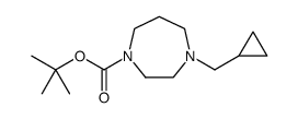 4-(环丙基甲基)-1,4-二氮杂环庚烷-1-甲酸叔丁基酯结构式