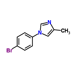 1-(4-Bromophenyl)-4-methyl-1H-imidazole structure