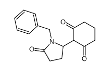 2-(1-benzyl-5-oxopyrrolidin-2-yl)cyclohexane-1,3-dione Structure