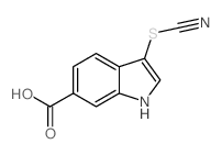 3-Thiocyanato-1H-indole-6-carboxylic acid structure