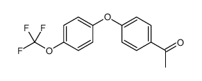 1-[4-(4-三氟甲氧基苯氧基)-苯基]-乙酮结构式
