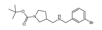 1-Boc-3-[(3-溴苄氨基)-甲基]-吡咯烷结构式