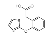 2-[2-(1,3-thiazol-2-yloxy)phenyl]acetic acid Structure