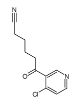 6-(4-CHLORO-3-PYRIDYL)-6-OXOHEXANENITRILE结构式