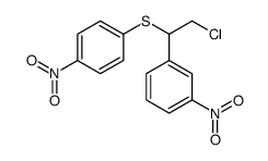 1-[2-chloro-1-(4-nitrophenyl)sulfanylethyl]-3-nitrobenzene结构式