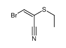 3-bromo-2-ethylsulfanylprop-2-enenitrile结构式