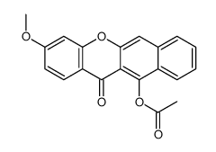 (3-methoxy-12-oxobenzo[b]xanthen-11-yl) acetate结构式