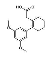 2-[2-(3,5-dimethoxyphenyl)cyclohexen-1-yl]acetic acid结构式