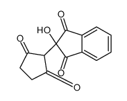 2-(2,5-dioxocyclopentyl)-2-hydroxyindene-1,3-dione结构式