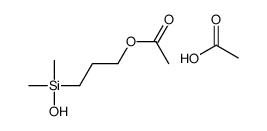 acetic acid,3-[hydroxy(dimethyl)silyl]propyl acetate结构式