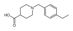 1-(4-ETHYL-BENZYL)-PIPERIDINE-4-CARBOXYLIC ACID structure