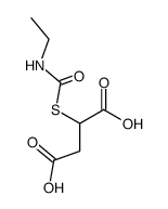 ethylcarbamoylsulfanyl-succinic acid结构式