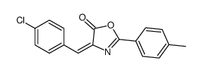 4-[(4-chlorophenyl)methylidene]-2-(4-methylphenyl)-1,3-oxazol-5-one Structure