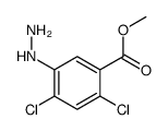 methyl 2,4-dichloro-5-hydrazinylbenzoate结构式