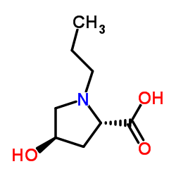 L-Proline, 4-hydroxy-1-propyl-, trans- (9CI)结构式