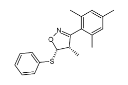 (4S,5S)-3-mesityl-4-methyl-5-(phenylthio)-4,5-dihydroisoxazole Structure