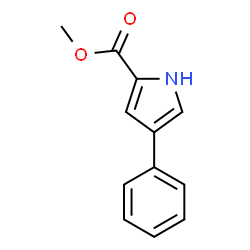 Methyl 4-phenyl-1H-pyrrole-2-carboxylate Structure