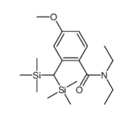 2-[bis(trimethylsilyl)methyl]-N,N-diethyl-4-methoxybenzamide结构式