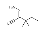 2-(aminomethylidene)-3,3-dimethylpentanenitrile Structure