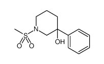 3-Piperidinol, 1-(methylsulfonyl)-3-phenyl Structure