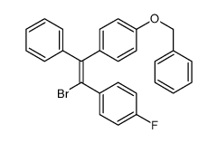 1-[(E)-2-bromo-2-(4-fluorophenyl)-1-phenylethenyl]-4-phenylmethoxybenzene Structure
