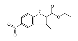 1H-Indole-2-carboxylic acid, 3-methyl-5-nitro-, ethyl ester Structure