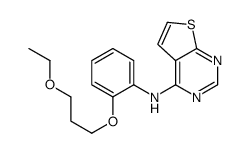 N-[2-(3-ethoxypropoxy)phenyl]thieno[2,3-d]pyrimidin-4-amine结构式