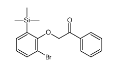 2-(2-bromo-6-trimethylsilylphenoxy)-1-phenylethanone Structure