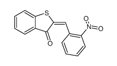 2-(2-nitro-benzylidene)-benzo[b]thiophen-3-one结构式