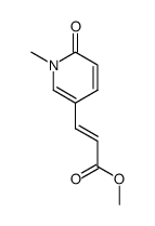 (E)-Methyl 3-(1,2-dihydro-1-methylpyridin-2-on-5-yl)-acrylate Structure