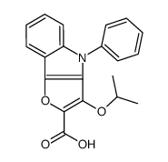 4-phenyl-3-propan-2-yloxyfuro[3,2-b]indole-2-carboxylic acid Structure