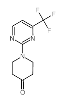 1-(4-(TRIFLUOROMETHYL)PYRIMIDIN-2-YL)PIPERIDIN-4-ONE结构式
