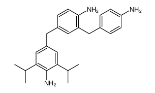 4-[(4-amino-3,5-diisopropylphenyl)methyl]-2-[(4-aminophenyl)methyl]aniline结构式