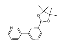 3-(3-(4,4,5,5-tetramethyl-1,3,2-dioxaborolan-2-yl)phenyl)pyridine Structure