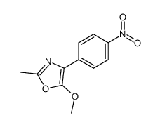 2-methyl-5-methoxy-4-(p-nitrophenyl)oxazole Structure