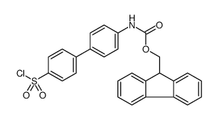 (4'-chlorosulfonyl-biphenyl-4-yl)-carbamic acid 9h-fluoren-9-ylmethyl ester Structure