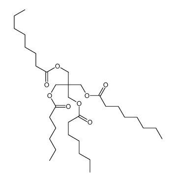 2-[[(1-oxoheptyl)oxy]methyl]-2-[[(1-oxohexyl)oxy]methyl]propane-1,3-diyl dioctanoate结构式