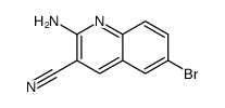 2-Amino-6-bromoquinoline-3-carbonitrile Structure