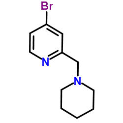 4-Bromo-2-(1-piperidinylmethyl)pyridine Structure