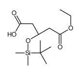 (3S)-3-[tert-butyl(dimethyl)silyl]oxy-5-ethoxy-5-oxopentanoic acid Structure