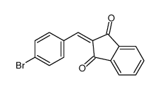 2-[(4-bromophenyl)methylidene]indene-1,3-dione结构式