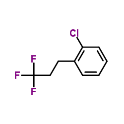 1-Chloro-2-(3,3,3-trifluoropropyl)benzene结构式