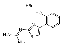 N-[4-(2-Hydroxy-phenyl)-thiazol-2-yl]-guanidine; hydrobromide Structure