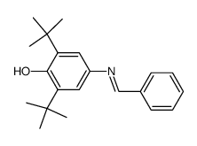 4-(N-Phenylmethylidenamino)-2,6-di-t-butylphenol Structure