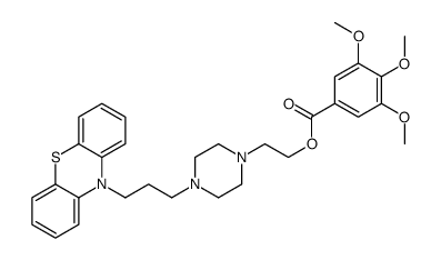 2-[4-(3-phenothiazin-10-ylpropyl)piperazin-1-yl]ethyl 3,4,5-trimethoxybenzoate Structure