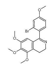 1-(2'-bromo-4'-methoxyphenyl)-5,6,7-trimethoxy-3,4-dihydroisoquinoline Structure