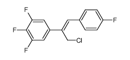 (Z)-1-[3-chloro-1-(4-fluorophenyl)prop-1-en-2-yl]-3,4,5-trifluorobenzene Structure