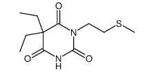 5,5-diethyl-1-(2-methylsulfanyl-ethyl)-barbituric acid Structure