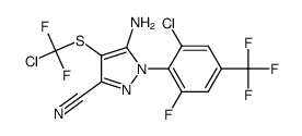 5-amino-1-(2-chloro-6-fluoro-4-trifluoromethylphenyl)-4-chlorodifluoromethylthio-3-cyanopyrazole结构式